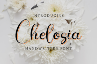 Chelosia: A Handwritten Script Font for Creative Expression