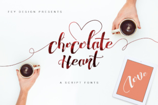 Chocolate Heart: A Stylish Calligraphy Font