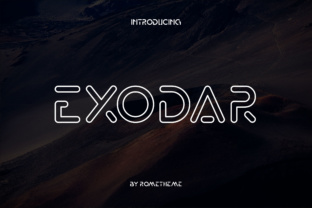Exodar: A Modern Font for Professional Design Projects