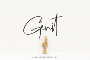 Genit: The Elegant Handwritten Script for Minimalist Design