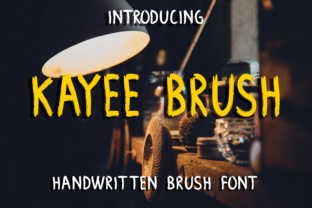 Kayee Brush: A Textured Handwritten Font