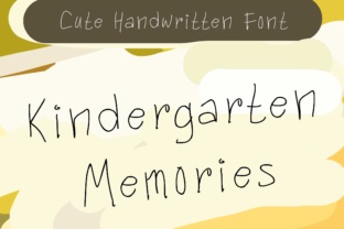 Kindergarten Memories: A Playful Font for Creative Projects