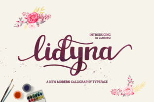 Lidyna: A Modern Calligraphic Typeface for Creative Workflows