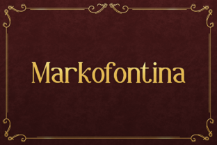 Markofontina: A Timeless Serif Font for Thoughtful Design