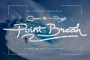 Point Break: A Versatile Calligraphy Font for Creative and Commercial Use