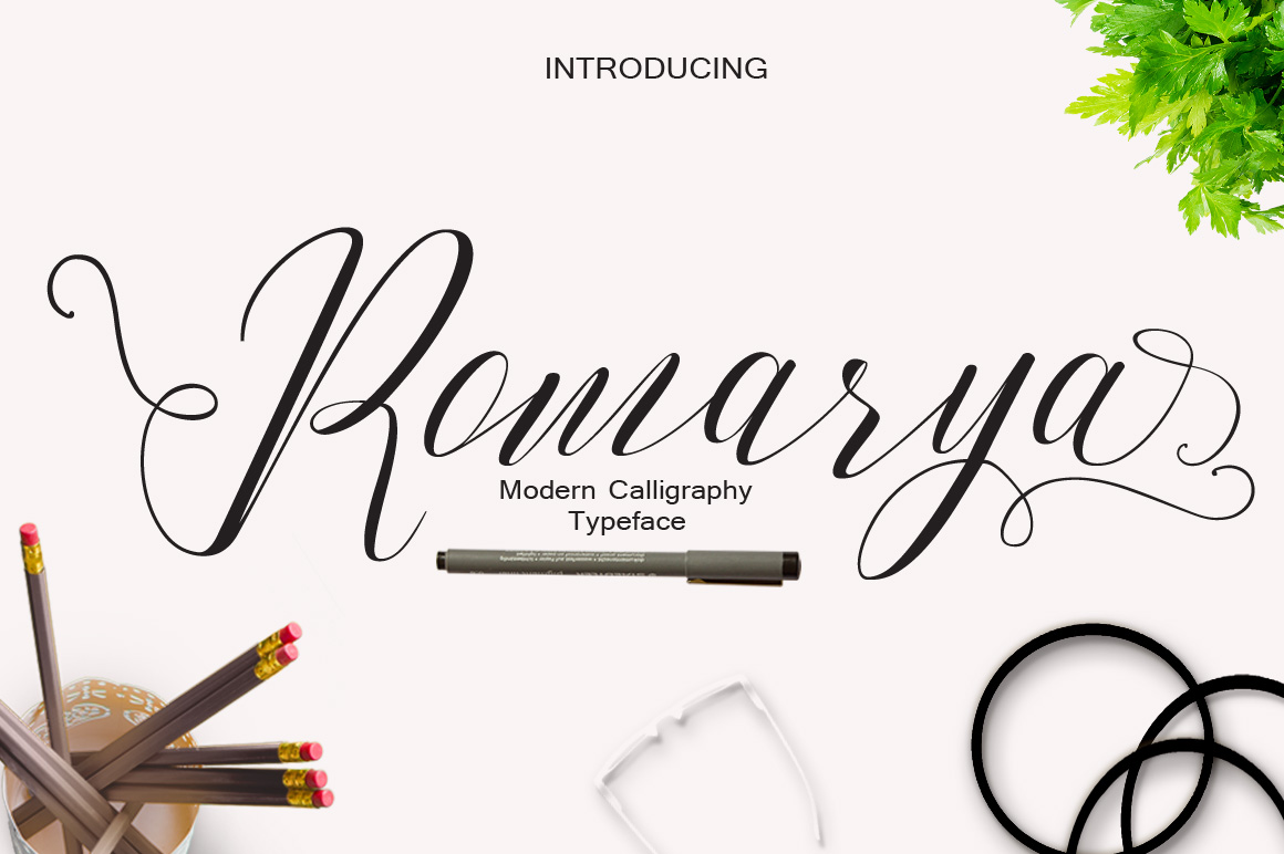 Romarya: A Calligraphic Script Font with Natural Flow