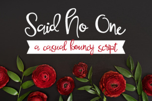 Said No One: A Whimsical Font for Creative Workflows