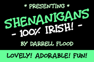 Shenanigans: A Fun, Hand-Drawn Serif Font with Irish Flair
