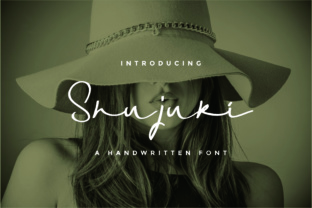 Shujuki: A Elegant Handwritten Font for Modern Design