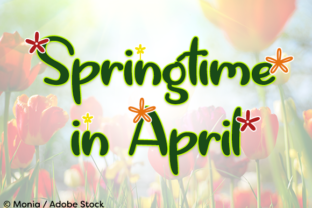 Springtime in April: A Handwritten Font for Creative Workflows