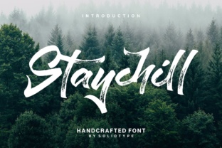 Staychill: A Textured Brush Font with Rustic Charm